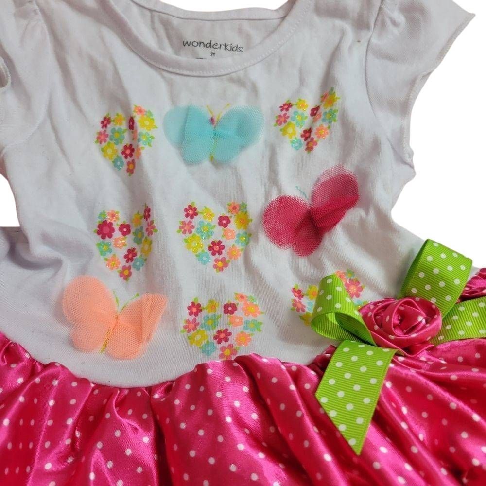 Wonderkids dress with tutu 2T - Picture 2 of 3